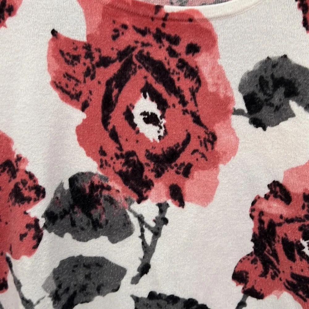 Jones New York Floral Pullover Top   2X